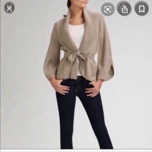 BCBG MaxAzria wool cardigan with bow